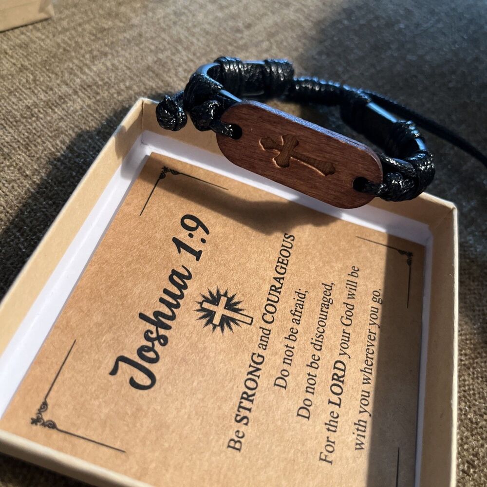 Bracelet Leather Cross Surfer Style Gift Accessory Unisex  NEW Brown And Black